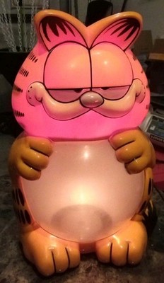 Vintage 1978 Garfield The Light up Aquarium Lamp Hawkeye GFA-700 2 Gallon Works!