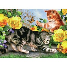 ROYAL BRUSH Kitten Play Junior Large Paint By Number Kit 15.25"X11.25" PJL-45