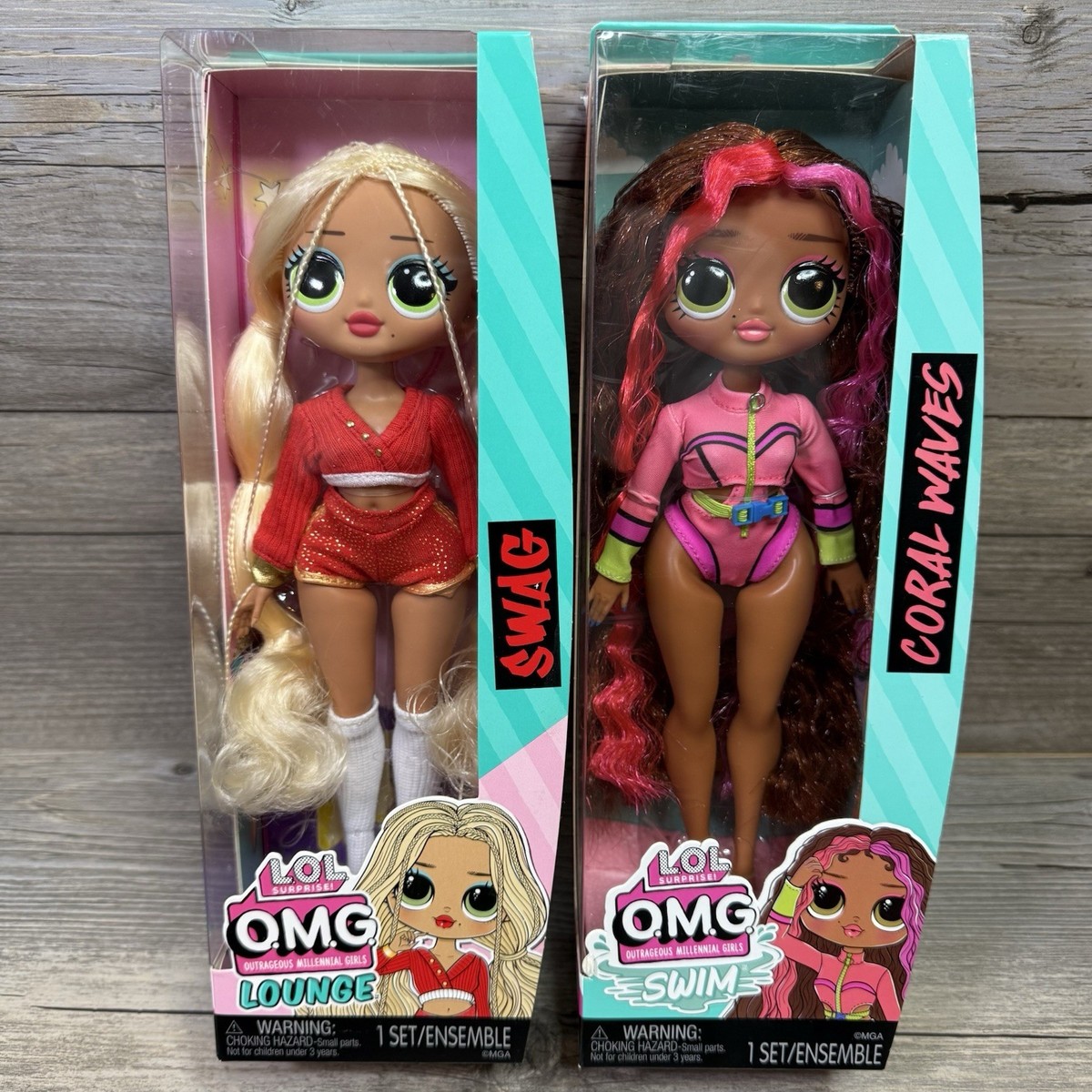 Swag Lounge & Coral Waves Swim LOL Surprise! OMG SEALED Lot of 2