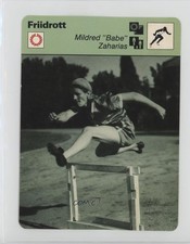 1977 Sportscasters Series 76 Swedish Babe Didrikson Zaharias Mildred #76-10 0i4g