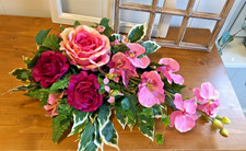 Grabgesteck Gesteck Blumengesteck Grabschmuck Orchideen Kunstgesteck  60cm