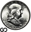 1952-D Franklin Half Dollar, Full Bell Lines, Gem BU++ FBL