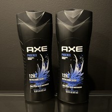 2 Axe Phoenix Crushed Mint  Rosemary 12-H Refreshing Scent Body Wash 16 oz Each