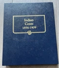 Whitman Classic Indian Head Cent Album (1856-1909) Partially Filled- 30 Coins