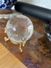 GLASS GLOBE ORNAMENT DECORATION CLEAR GLASS BALL