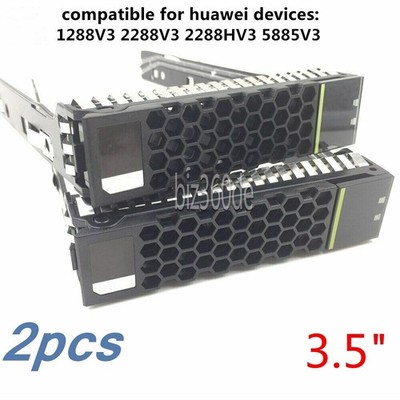 2X 3,5 '' SATA Festplatte HDD Fach Caddy für Huawei RH2288 V3 RH1288 V3 RH5885 V3