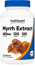 Nutricost Myrrh Extract 120 Capsules for 120 Servings 120 Count (Pack of 1)