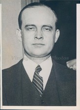 1936 Photo Press Dr Glenn Frank President University WI Resigning Business Man