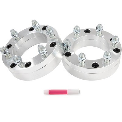 2 Pcs 2'' 5x5.5 to 6x5.5 Wheel Adapters 14x1.5 For Ram 1500 Classic 2019-2022