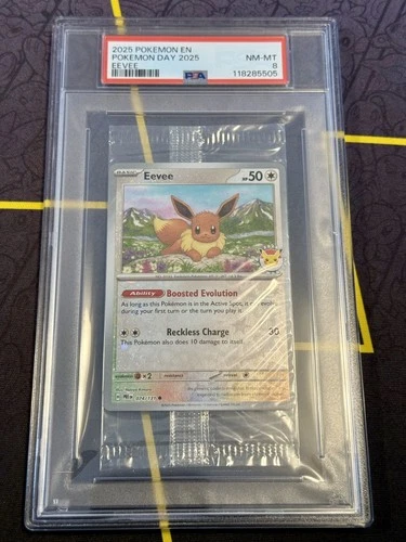 Pokemon Day 2025 Eevee Promo Card 074/131 SEALED Cello PSA 7 Near Mint - Mint