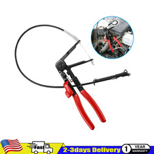 2ft For Fuel Oil Water Hose Auto Tool Flexible Wire Long Reach Hose Clamp Pliers