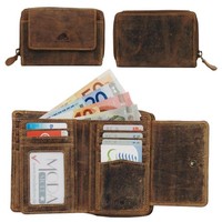 Greenburry Vintage 1670-25 Leder Geldbeutel GeldböRse Portemonnaie Mit MüNzfach
