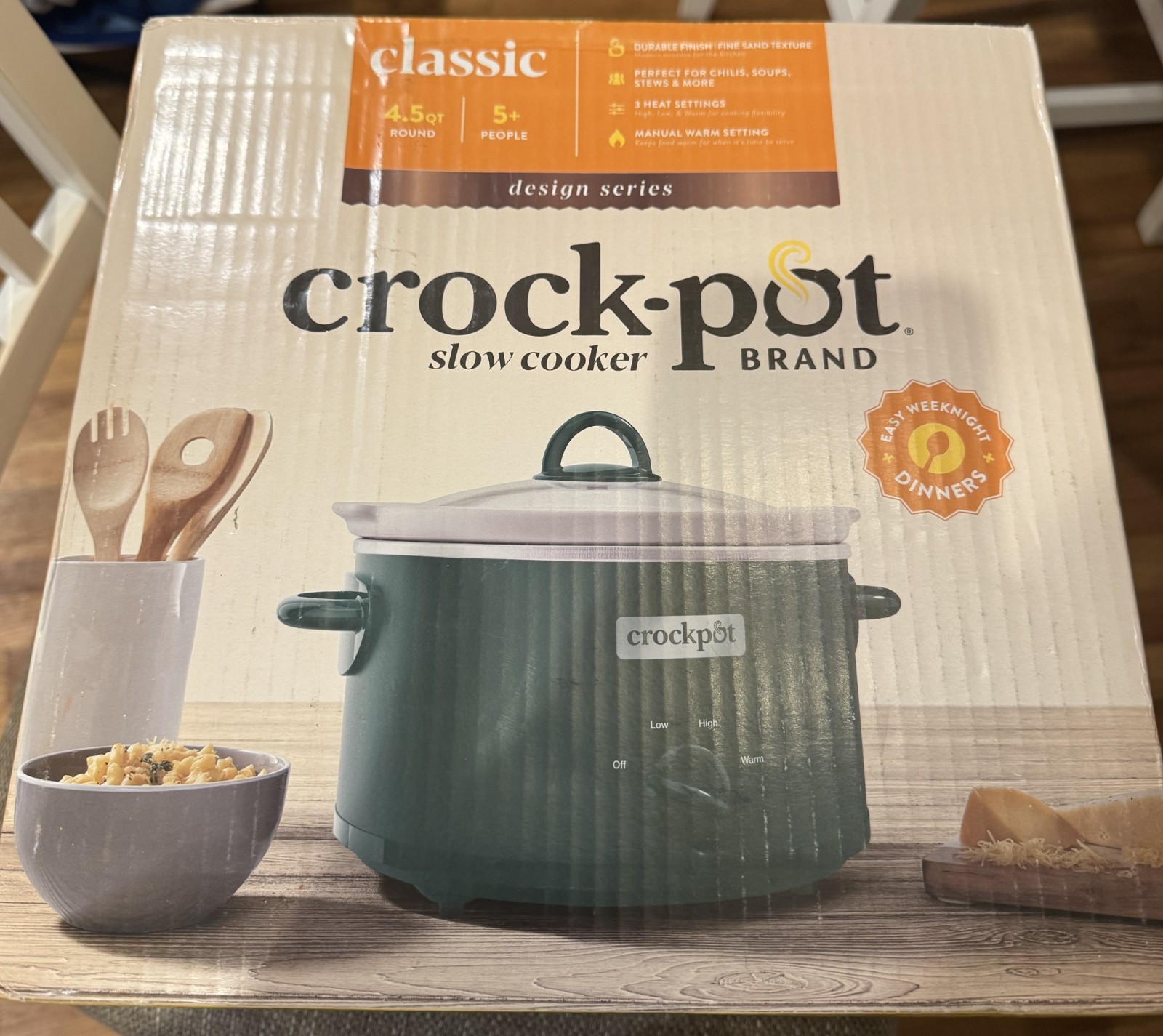 Crock~Pots 4.5 Quart Manual Slow Cooker, Ceramic Stoneware I