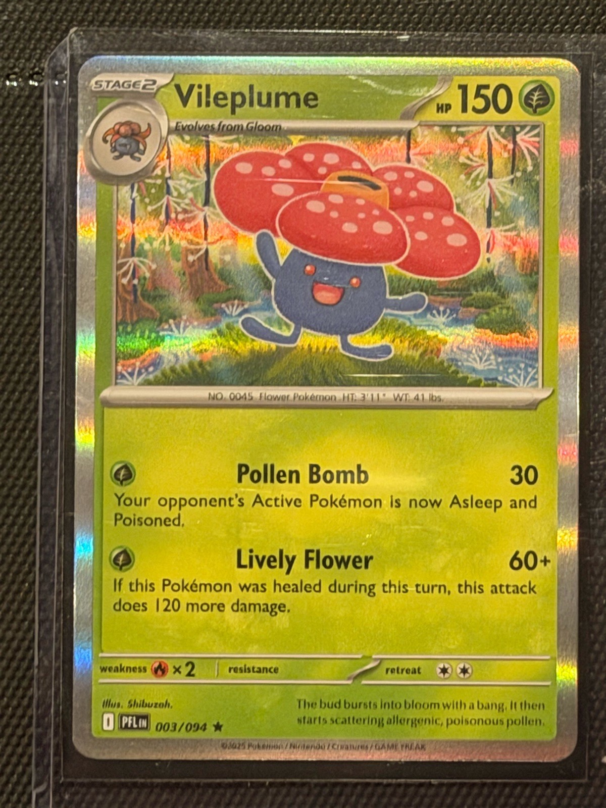 Vileplume 003/094 Me02: Phantasmal Flames Reverse Holo