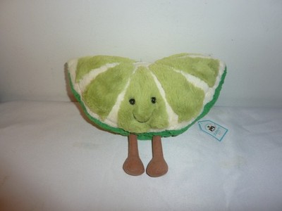 Authentic Retired Amuseable Slice of Lime Jellycat New With Tags