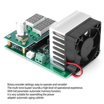 60W 9.99A 30V Constant Current Electronic Load Aging Battery Capacity Tester