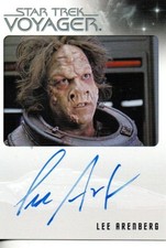 Star Trek Voyager Heroes Villains Auto Trading Card Lee Arenberg 
