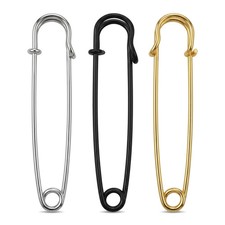 15Pcs Extra Large Heavy Duty Safety Pins, 4 Inch Jumbo Big Giant Safety Pins,