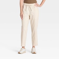 Women's Mid-Rise Tie-Waist Pull-On Pants - Universal Thread