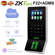 ZKteco F22 Wifi ADMS TCP/IP Fingerprint Access Control Time Attendance System