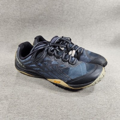 Merrell Trail Glove 4 Barefoot Womens Size 6.5 Blue Lace Running Sneakers Shoes