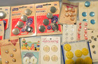 Vintage/Antique Buttons Still New On Cards — photo 3