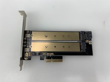 SilverStone SST ECM22 Dual M.2 to PCIe x4 NVMe SATA 6G Adapter Card