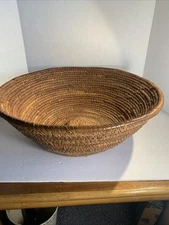 Vintage Extra Large Basket Early 1900s~Mali~ 18”x7” Bohemian Display Storage Wow