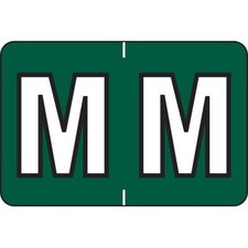 AMZfiling Alphabetical File Folder Labels- Letter M, Dark 1 1 inches, M