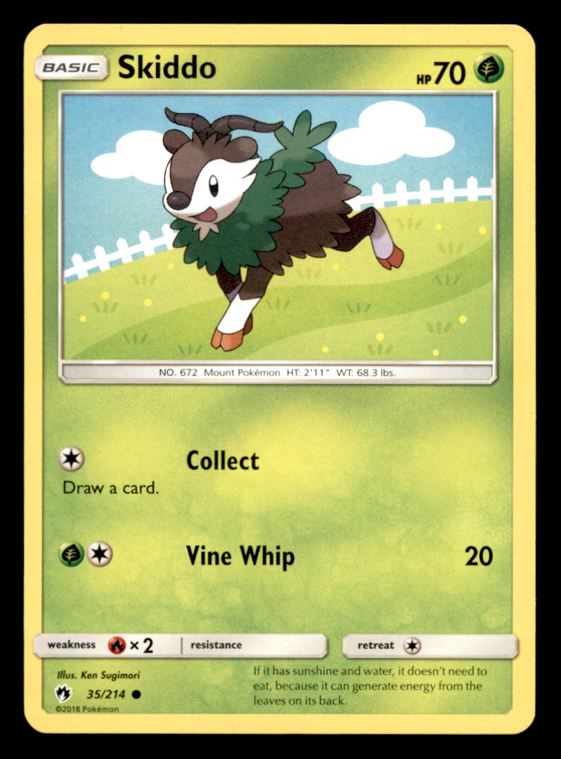 SKIDDO 35/214 COMMON LOST THUNDER POKEMON LP