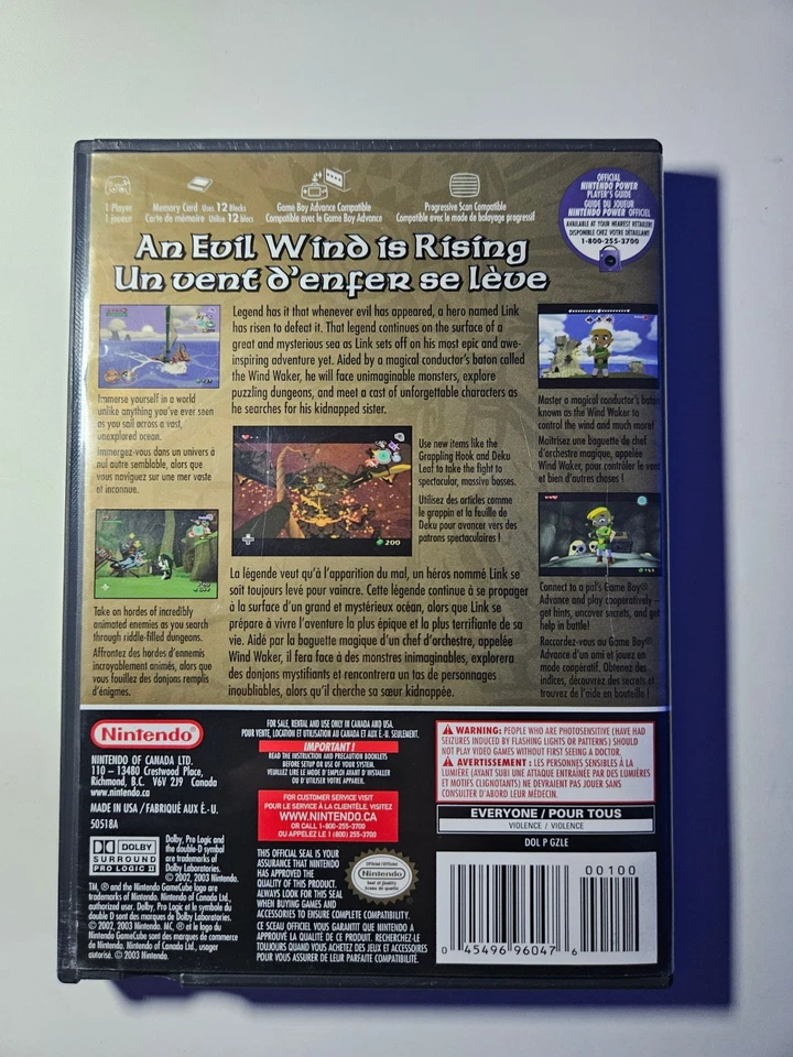 The Legend of Zelda: The Wind Waker Nintendo GameCube Disc & Case ONLY Tested - Image 2 of 4