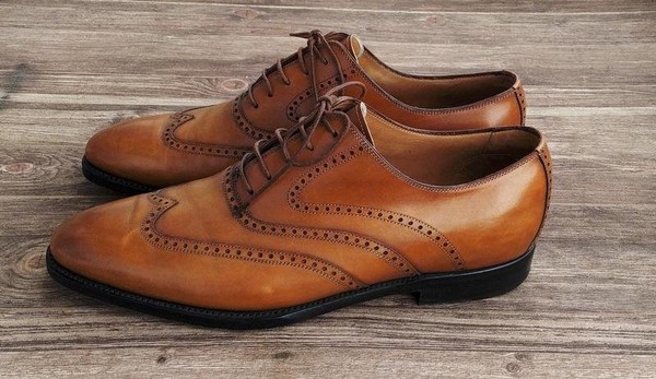 Men Kiton Heels Brown Leather 42