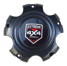 1 x Extreme 4x4 Steel Wheels Screw-In Black Centre Caps to suit 5/120 VW Amarok