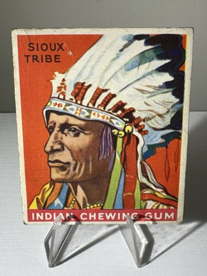 #ad #ad 1933 Goudey Indian Gum Set Break # 6 Chief Of The Sioux $19.99
