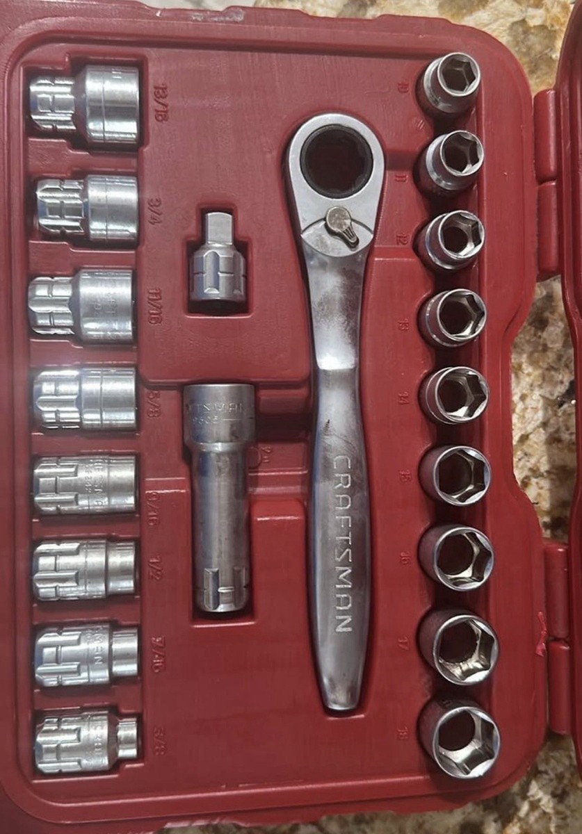 Craftsman 29308 Max Axess 20-Piece L-AB Metric and SAE Ratchet