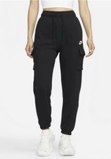 NEW Nike Mid-Rise Oversized Fit Jogger Sweatpants DQ5196 Women's LARGE Black