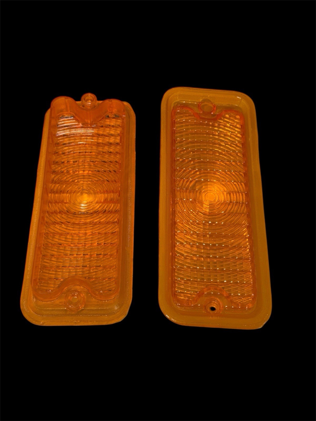 GM TRUCK 73-80 CHEVROLET CHEVY TRUCK C10 FRONT AMBER PARKING LIGHT LENSES PAIR