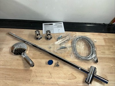 Scratch MOEN 3558EP 5-Spray 30in Eco-Performance Wall Bar Handheld Shower Chrome