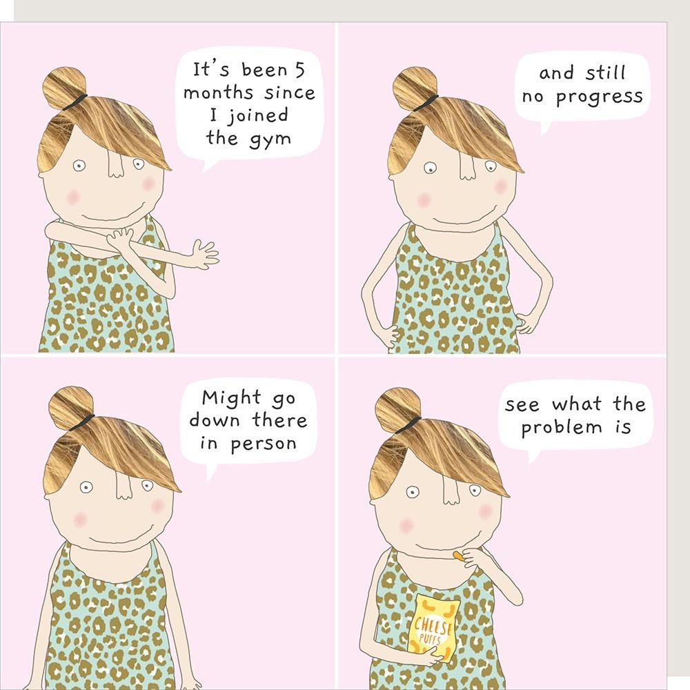 Rosie Made A Thing Blank Humour Card No Progress