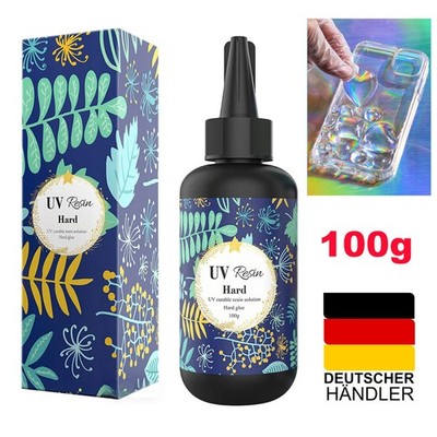 UV Harz 100g, Upgrade UV Resin hart kristallklares Transparentes UV epoxidharz