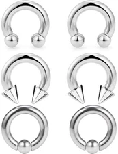 0G Septum Ring Jewelry Ear Gauges Earrring Weight Stretching kit 0 Gauge Big ...