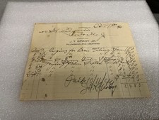 Vintage Receipt 1940 J. T. Spady Jr. Cheriton Va
