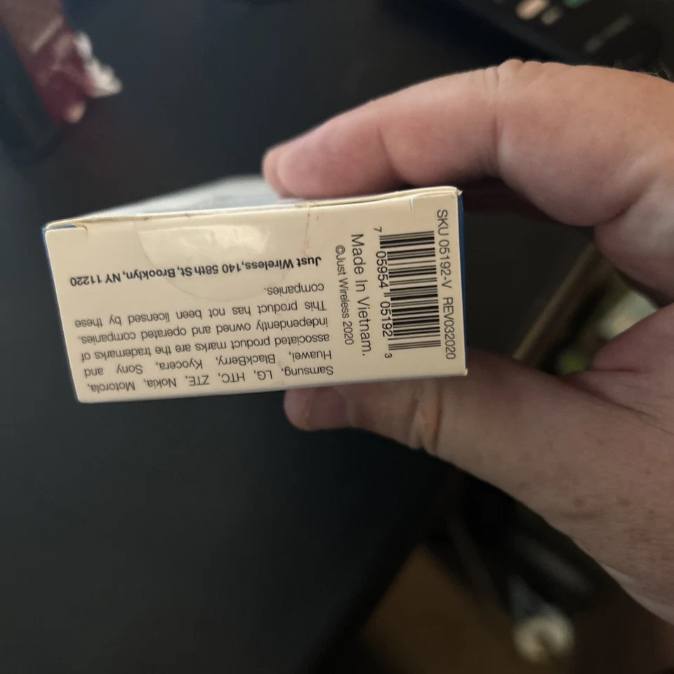 NEW Just Wireless 6 ft Micro USB Cable- Black Wire-Samsung, LG, HTC, Huawei - Image 3 of 3