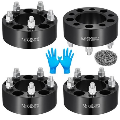 4PCS 2 Inch 5x4.5 5x114.3 Wheel Spacers 1/2''x20 for Ford Explorer 1991-2010