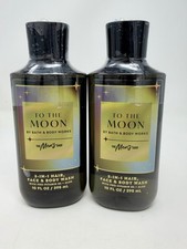2 X Bath  Body Works To The Moon 3 In 1 Face  Body Wash 10 Oz Mens