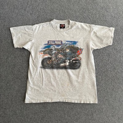Vtg Harley Davidson Still Proud Single Stitch Grey Heather 90s 1995 Tee Medium