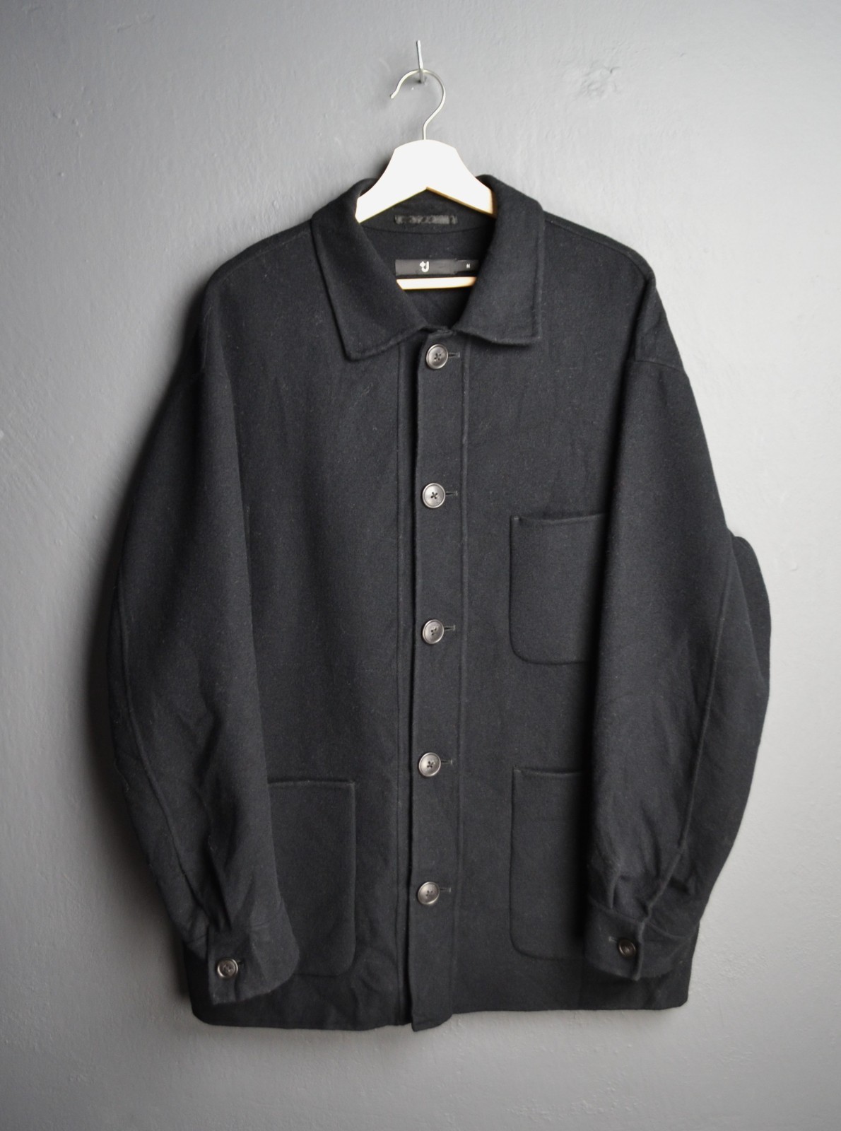 Jil Sander x Umiqlo M size Woolen Chore Coat Jacket Oversized Black