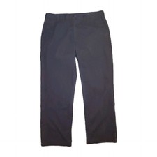 Men's 34x32 George Black Dress Pants 62 Cotton / 36 Polyester