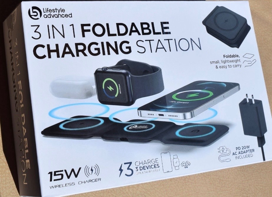 Folding 3 in 1 Charging Station Wireless