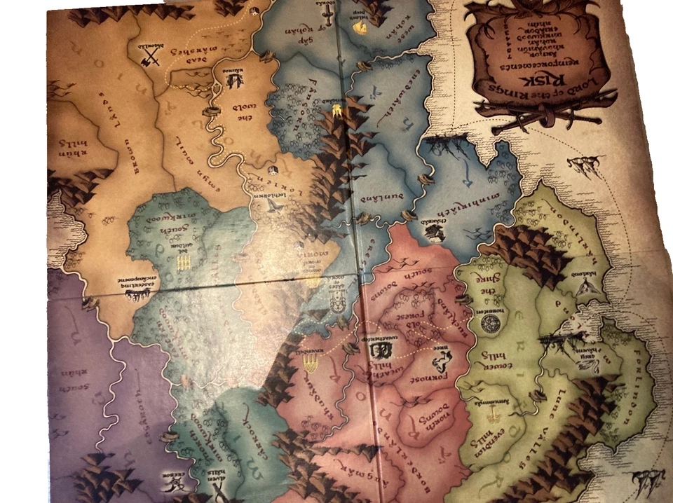 Juego de mesa Lord of the Rings Risk 2002 Parker Foto 3 de 4